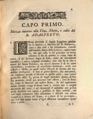 Dissertazione intorno alla Santita del B. Adalberto