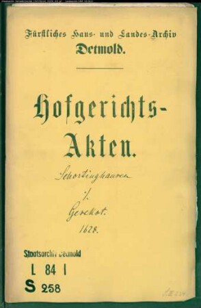 Schortinghausen, Johann gegen Rabe Gevekot zu Leese - Schuldforderung