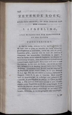 Zevende Boek. Over den Omtrek, en den Inhoud van den Cirkel.