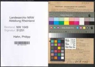 Entnazifizierung Philipp Hahn , geb. 15.05.1900 (Lehrer)