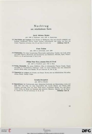 Nachtrag aus verschiedenem Besitz (Nr. 102-106)