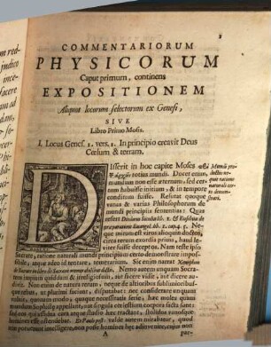 Sacra Physiologia, Sive Expositio locorum Sacrae Scripturae, In quibus agitur de rebus naturalibus. [1]