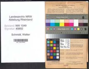 Entnazifizierung Walter Schmidt , geb. 01.09.1902 (Buchhalter)