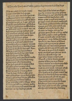 Der achte Spruch von der Fischgrube