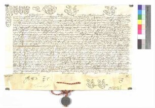 Bulle über die Aufschwörung des Ellwanger Kapitularen Franz Friedrich Sturmfeder.