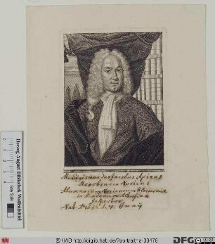 Bildnis Sigmund Jacob Apin(us)