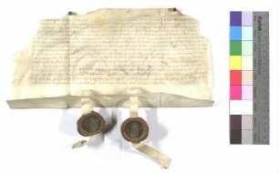 Revers Sigmunds von Pfahlheim (Pfahlheim (Pfalhein)) gegen Propst Albrecht von Ellwangen über ein Leibgeding von 10 Gulden.