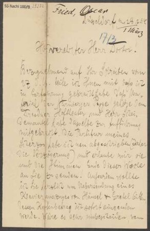 Brief an B. Schott's Söhne : 28.02.1894