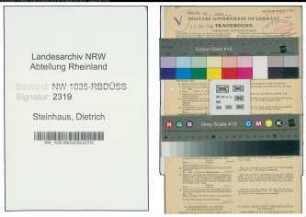 Entnazifizierung Dietrich Steinhaus , geb. 09.10.1895 (Kaufmaennischer Angestellter)