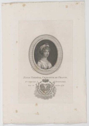 Bildnis der Marie Thérèse, Charlotte de France