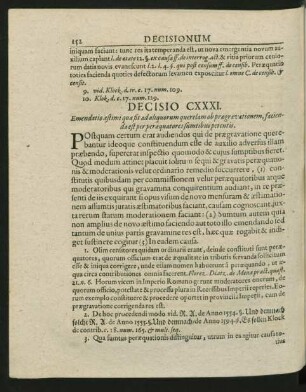 Decisio CXXXI. - CXL.