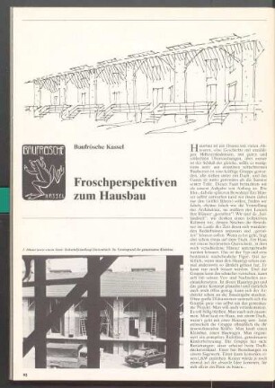 Froschperspektiven zum Hausbau. Baufrösche Kassel