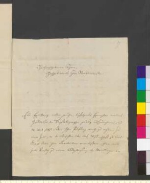 Brief von Naumann, Carl Friedrich an Goethe, Johann Wolfgang von