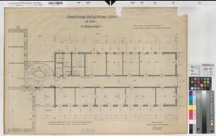 Soest, Amtsgericht und Gefängnis, Erweiterungsbau, 1. Obergeschoss, Grundriss