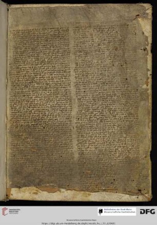 Aus einer lat. Pergamenths. des 14. Jhs.: Philosophische Quaestionen