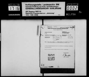 Jakob, Sally, Futterstoffgroßhandlung in Mannheim -Fragment-