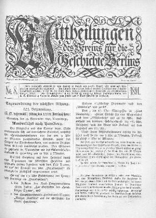 Tagesordnung der nächsten Sitzungen