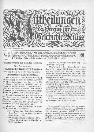 Tagesordnung der nächsten Sitzungen