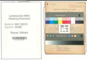 Entnazifizierung Wilhelm Roever , geb. 01.06.1916 ()