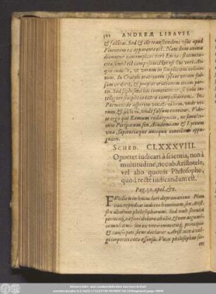 Schediasma CLXXXVIII.