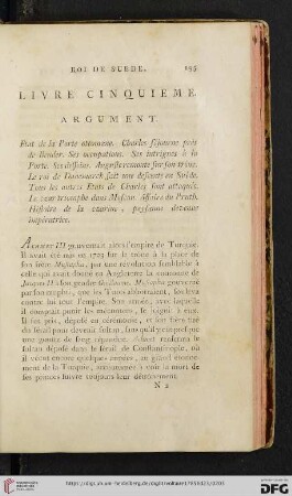 Livre cinquieme