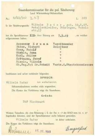 Bader, Wilhelm