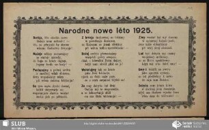 Narodne nowe lěto 1925