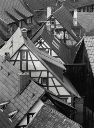 Blick vom Niggenturm über die Dächer von Gengenbach, Schwarzwald
