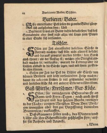 Gast-Wirthe / Kretschmer / Gar-Köche.