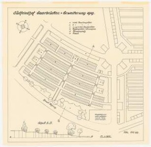 Südfriedhof, Saarbrücken: Belegungsplan 1:200