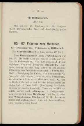 65) Grossalmerode, Weissenbach, Höllenthal