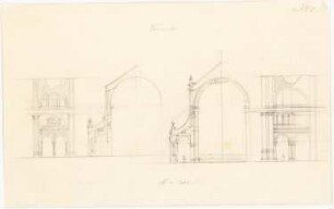 Kirche, Krassow: Schnittdetails 1:200