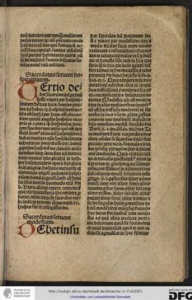 Sacerdotes servent hospitalitatem.