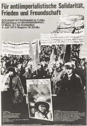 Für antiimperialistische Solidarität, Frieden und Freundschaft