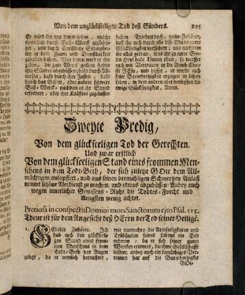295-296, Pretiosa in conspectu Domini mors Sanctorum ...