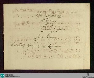 6 Contredanses - Don Mus.Ms. 1067 : cemb