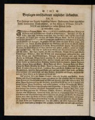 28-46, Beylagen verschiedender nützlicher Urkunden.