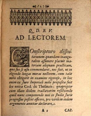 Disputatio Juridica Inauguralis, De Jure Thesaurorum
