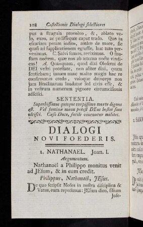 108-166, Dialogi Novi Foederis