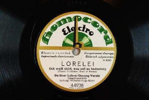 Lorelei : (Ich weiß nicht, was soll es bedeuten) / (Musik: Fr. Silcher, Text: H. Heine)
