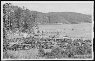 Kriebstein. Talsperre - Strandbad und Parkplatz