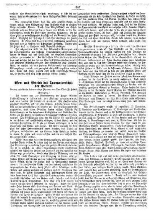 Wert und Betrieb des Turnunterrichts der Kleinen (Fortsetzung)