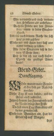 Abend-Gebet