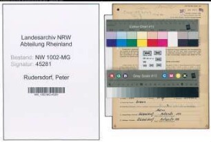 Entnazifizierung Peter Rudersdorf , geb. 28.02.1914 (Automechaniker)
