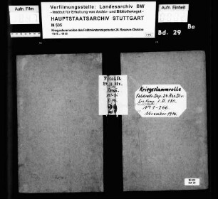 Kriegsstammrolle der Ersatzkompanie
