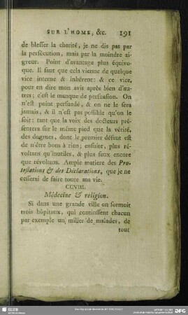 CCVIII. Mêdecine & religion