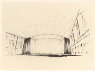 Stadthalle und Stadttheater, Siegen: Ausschnitt von Inv.Nr. 36924