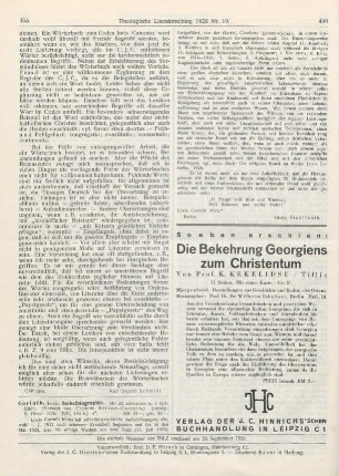 455-456 [Rezension] Corinth, Lovis, Selbstbiographie