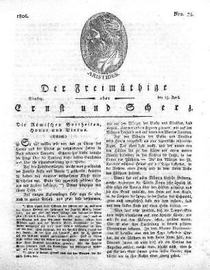 Nro. 75, Dienstag den 15. April 1806