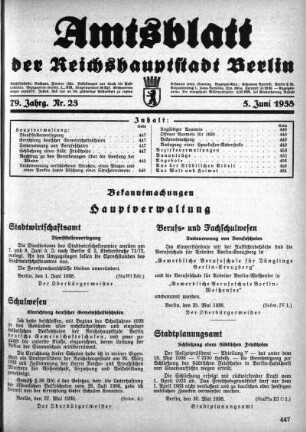 1938,23: Nr. 23, 5. Juni 1938